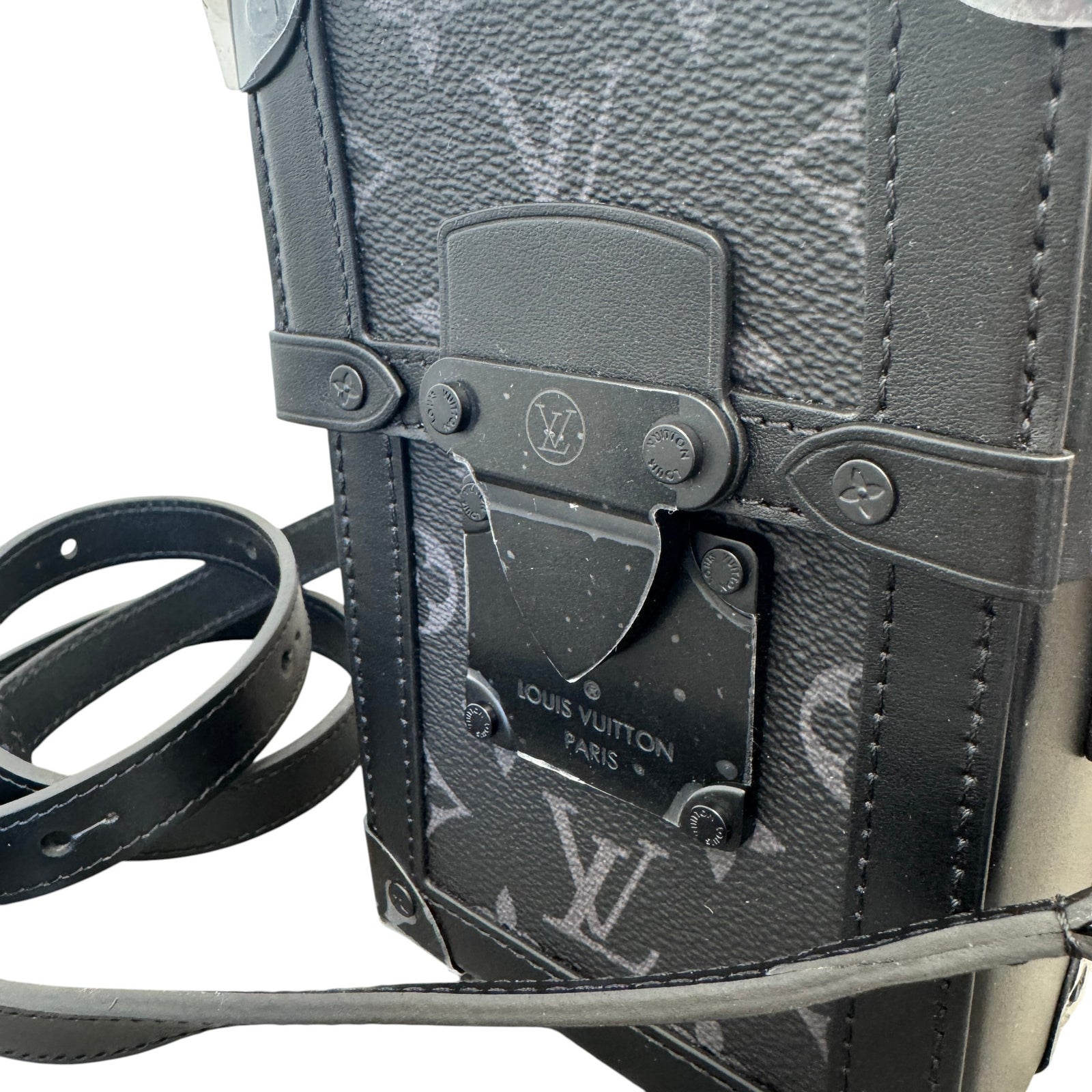 Men's Monogram Eclipse Trunk Messenger Bag Black - Photo 8