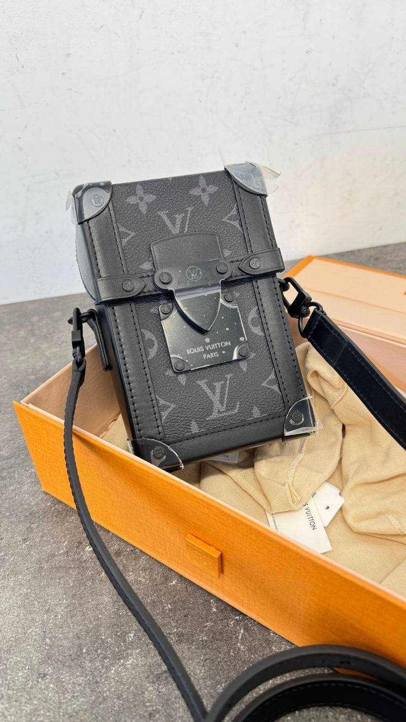Men's Monogram Eclipse Trunk Messenger Bag Black