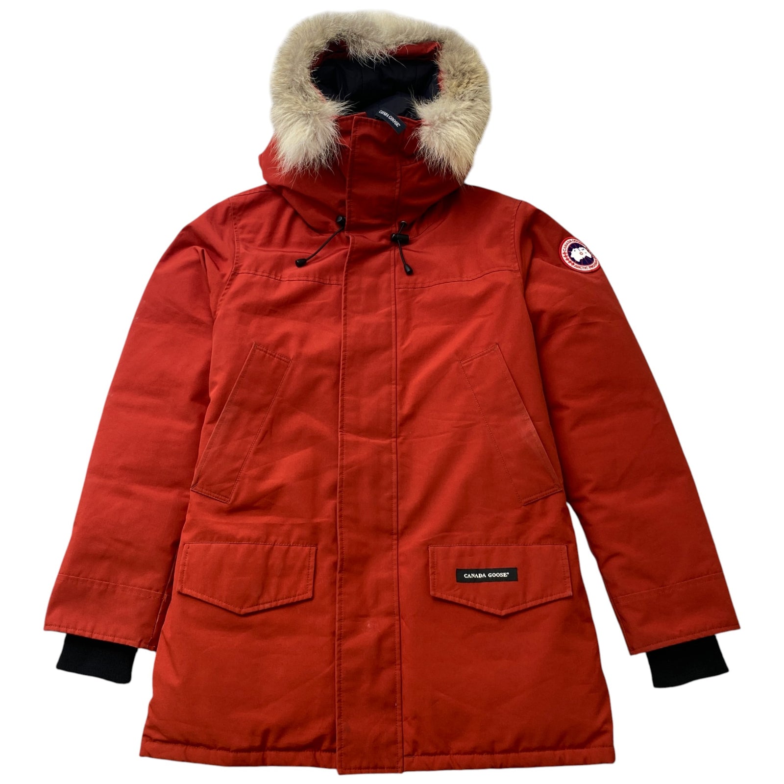 Men's Langford Parka Down Jacket Burnt Orange Size M - Photo 1