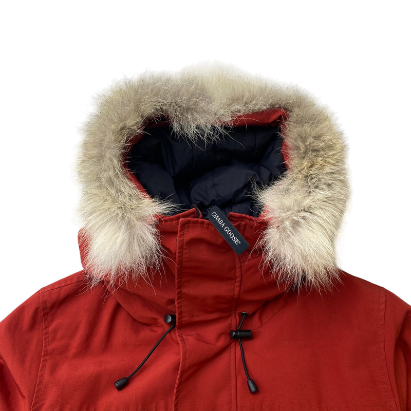 Men's Langford Parka Down Jacket Burnt Orange Size M