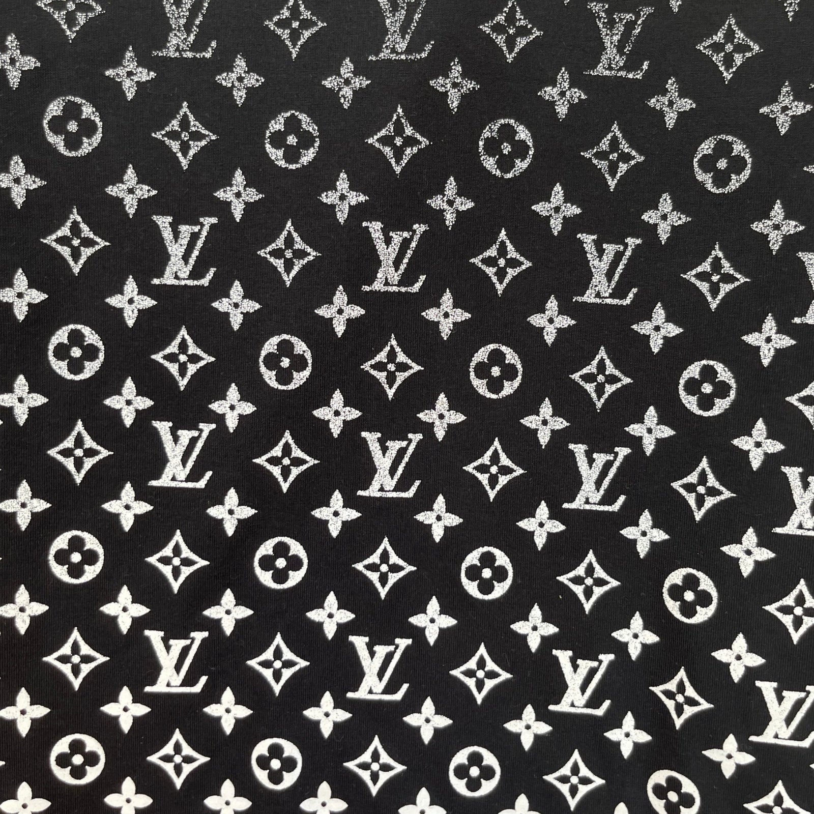 Men's Monogram Gradient T-Shirt Black Size L - Photo 6