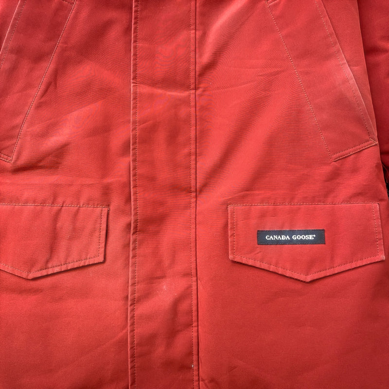 Men's Langford Parka Down Jacket Burnt Orange Size M