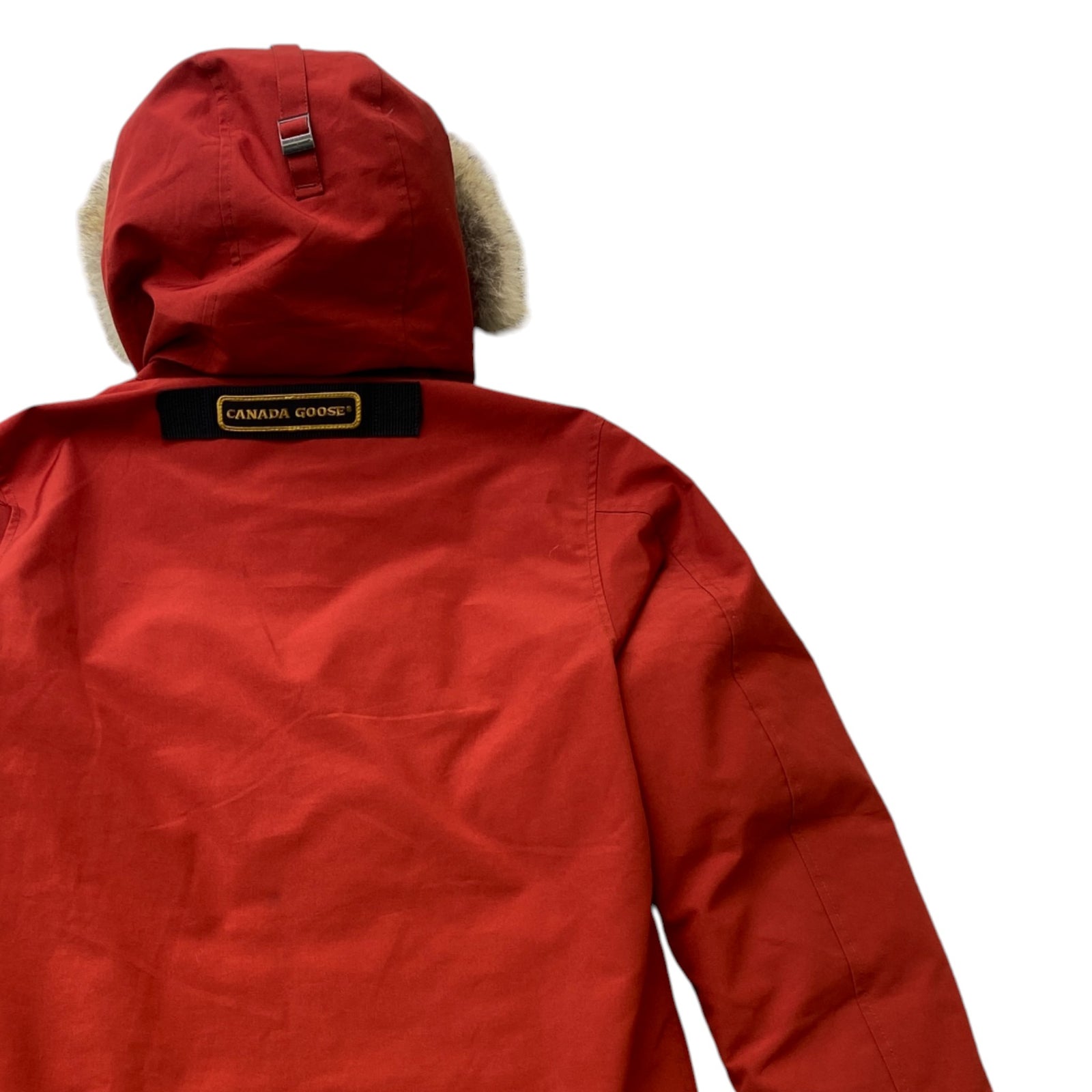 Men's Langford Parka Down Jacket Burnt Orange Size M - Photo 4
