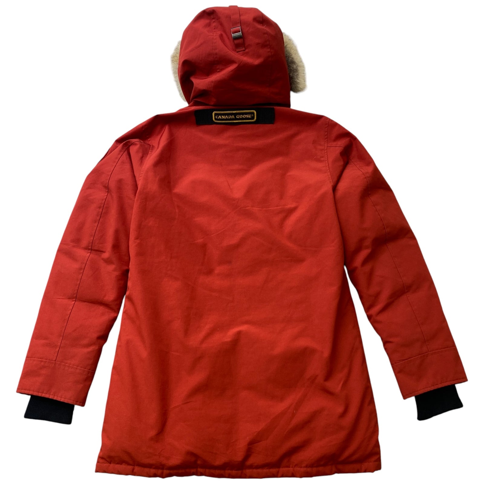 Men's Langford Parka Down Jacket Burnt Orange Size M - Photo 2