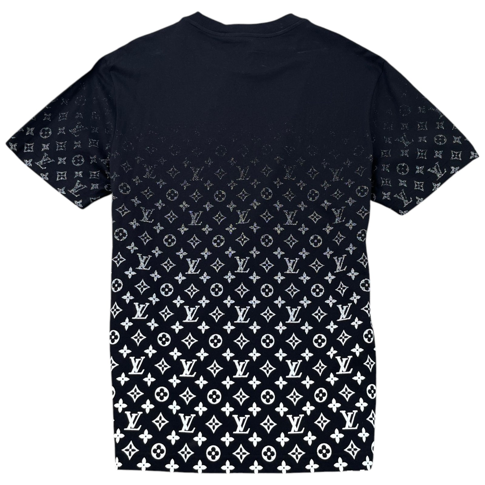 Men's Monogram Gradient T-Shirt Black Size L - Photo 2