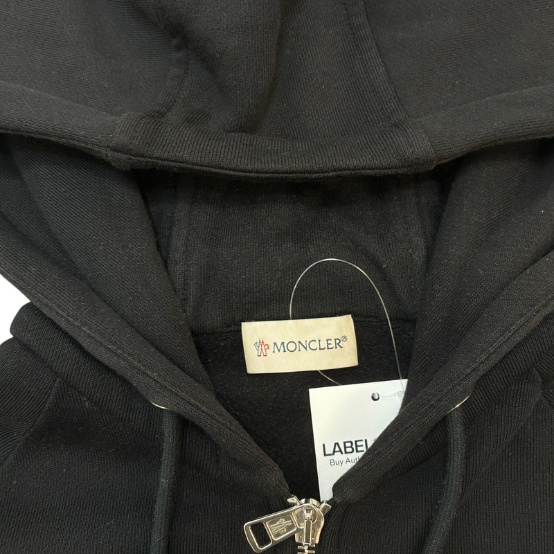 Men's Maglia Double Logo Zip Up Hoodie Black Size M