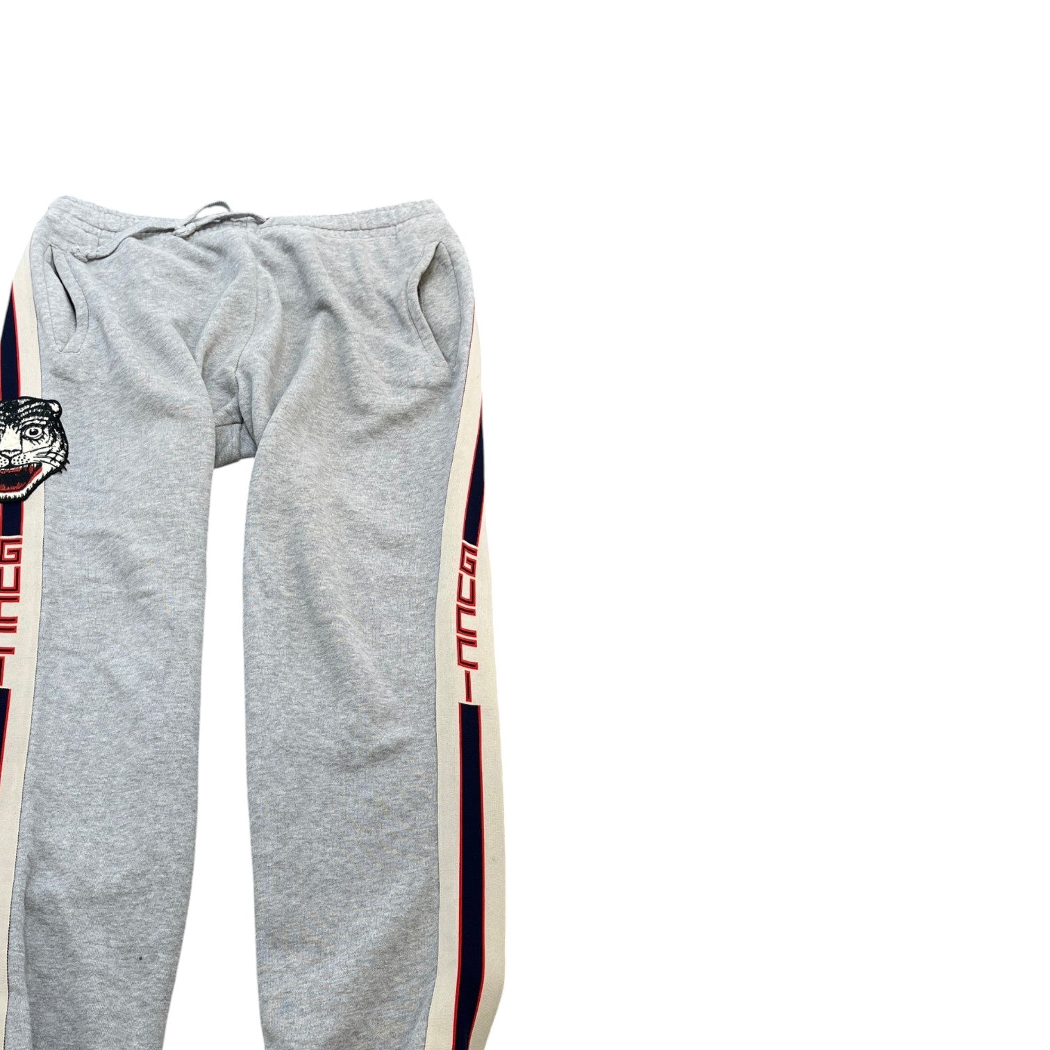 Men's Tape Logo Joggers Grey Size M - Photo 3