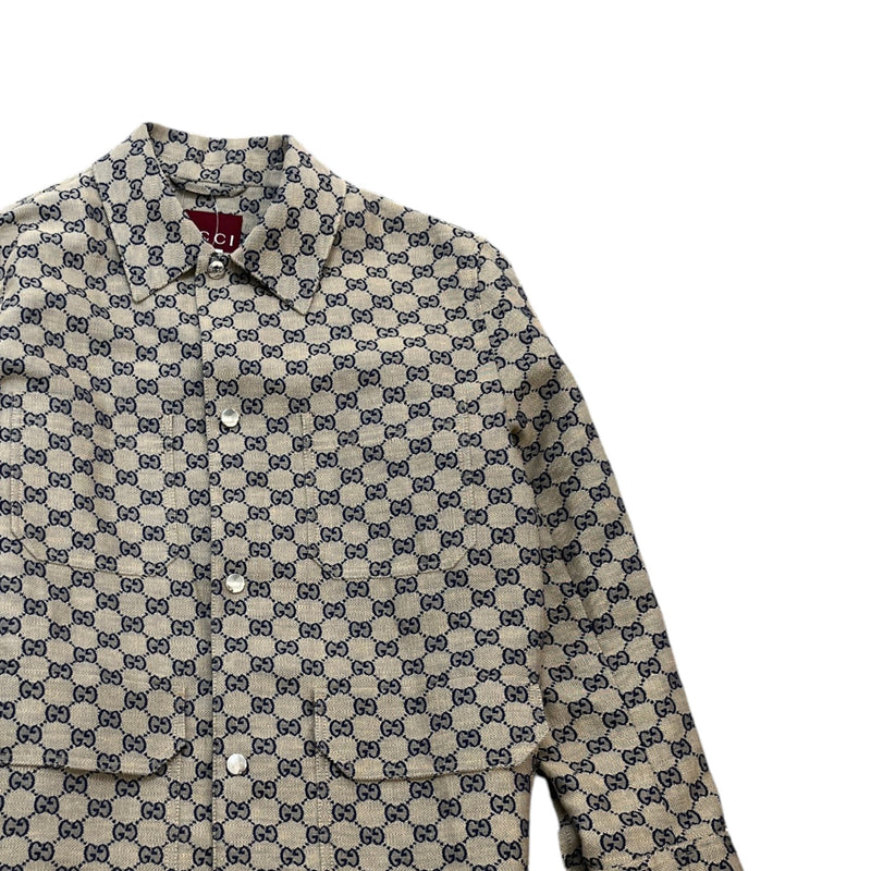 Men's GG Supreme Jacket Beige Size XS