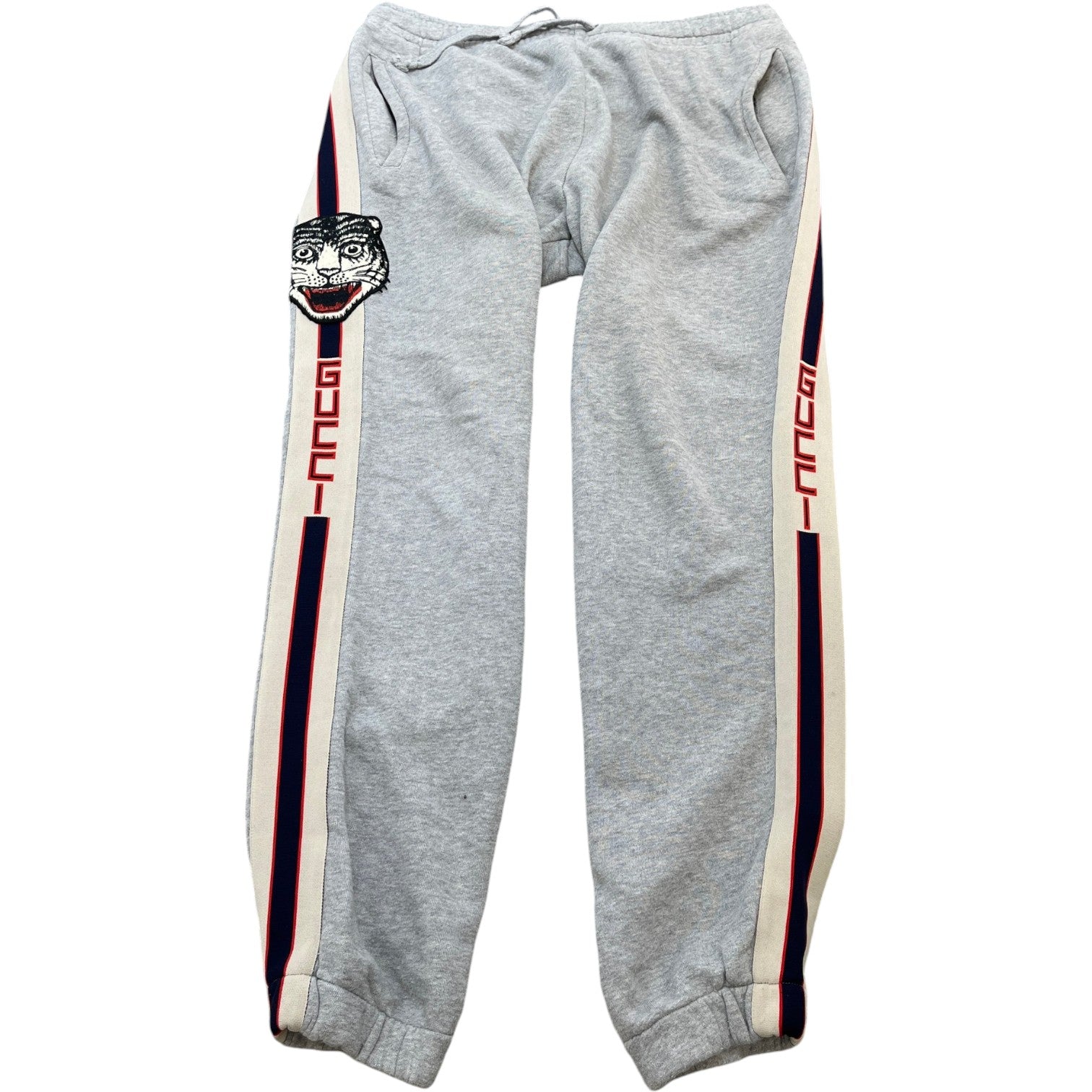 Men's Tape Logo Joggers Grey Size M - Photo 1