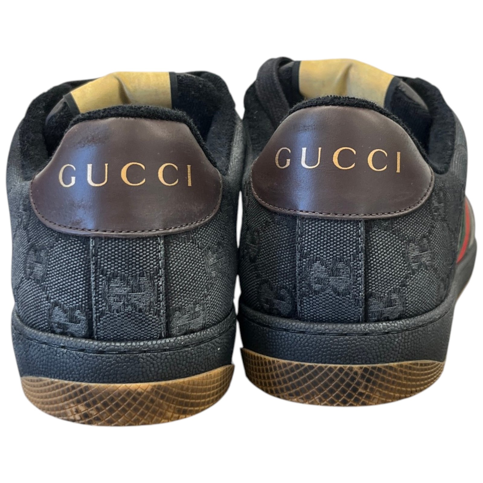Men's Distressed Screener Low Trainers Black Size 11 - Photo 7