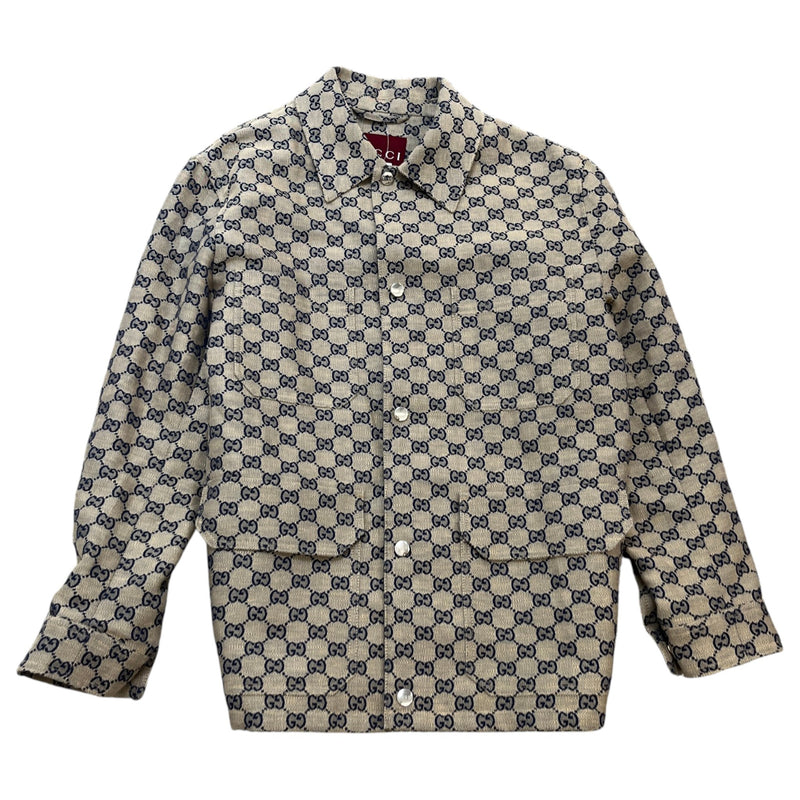 Men's GG Supreme Jacket Beige Size XS