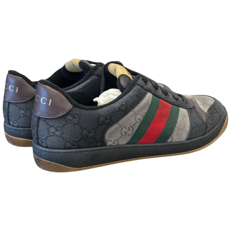 Men's Distressed Screener Low Trainers Black Size 11