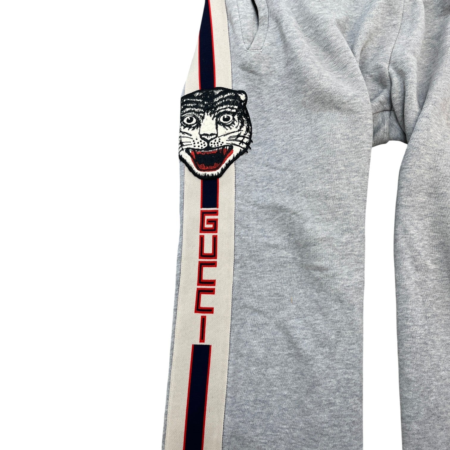 Men's Tape Logo Joggers Grey Size M - Photo 5