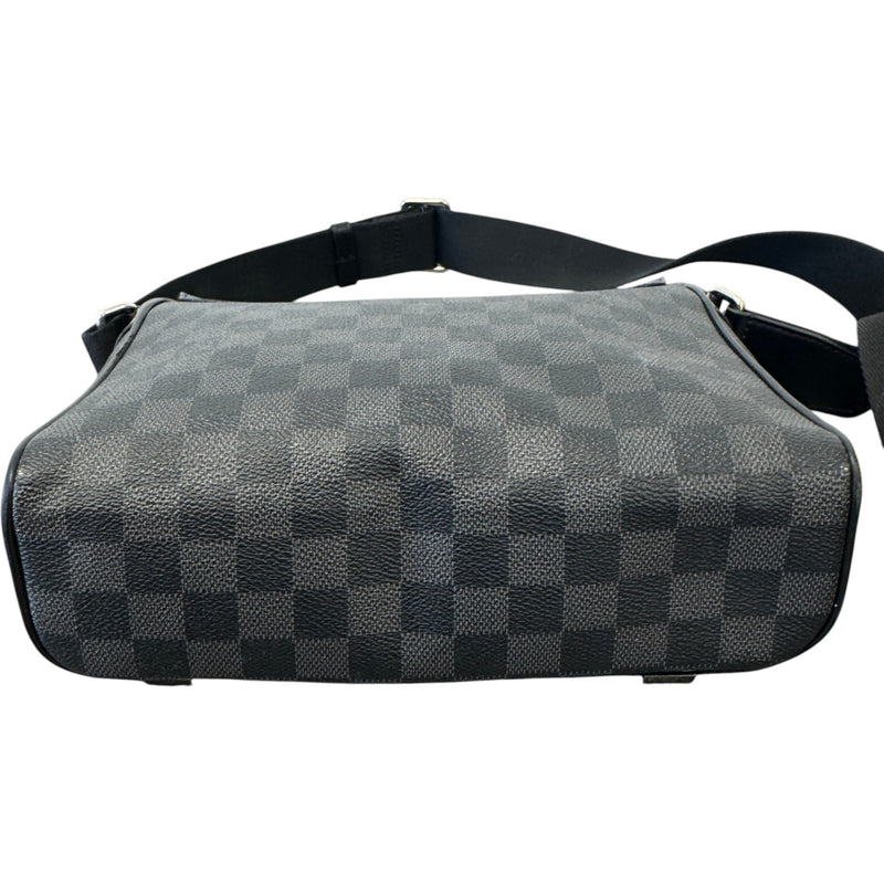Men's Damier Graphite District PM Messenger Bag Black