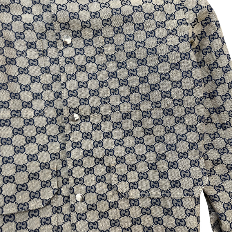 Men's GG Supreme Jacket Beige Size XS