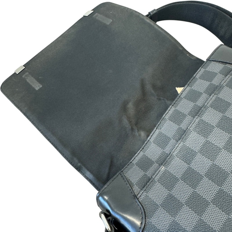 Men's Damier Graphite District PM Messenger Bag Black