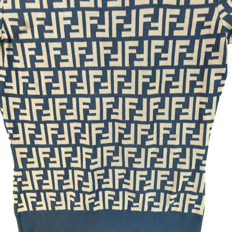Women's Ff Jacquard Knit T-Shirt Blue Size S