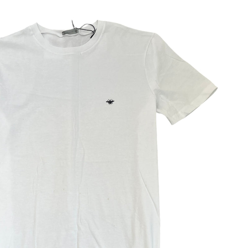 Men's Embroidered Bee T-Shirt White Size M
