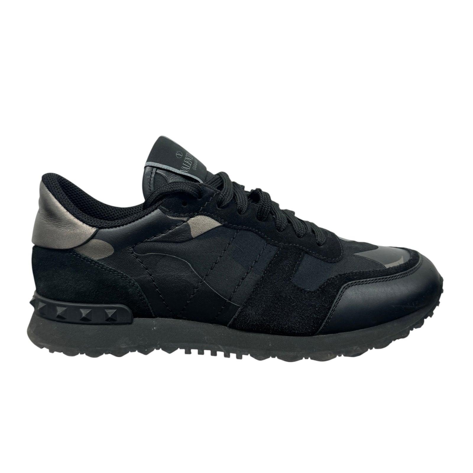 Men's Rockrunner Camouflage Low Trainers Black Size EU 40 / UK 6 - Photo 1