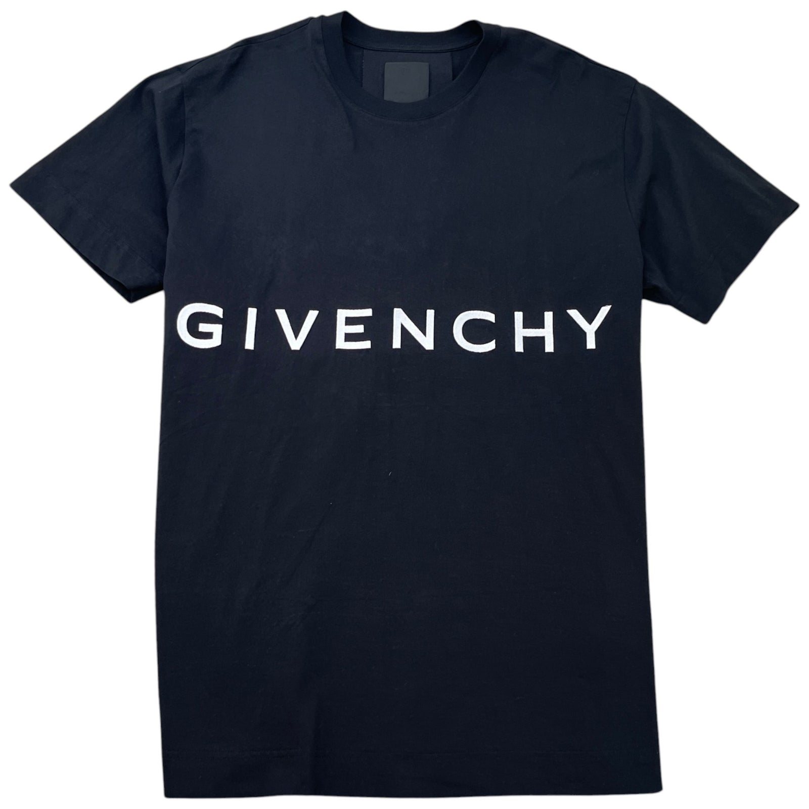 Men's Embroidered Logo T-Shirt Black Size XL - Photo 1