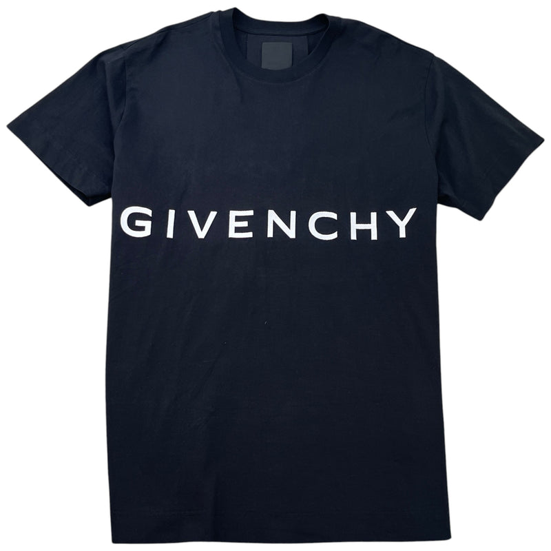 Men's Embroidered Logo T-Shirt Black Size XL