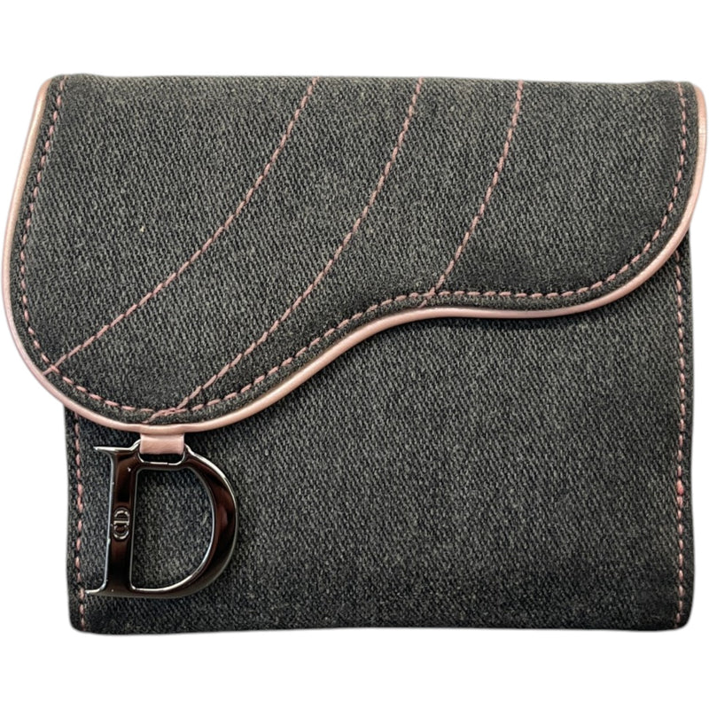 Women's Saddle Wallet Grey