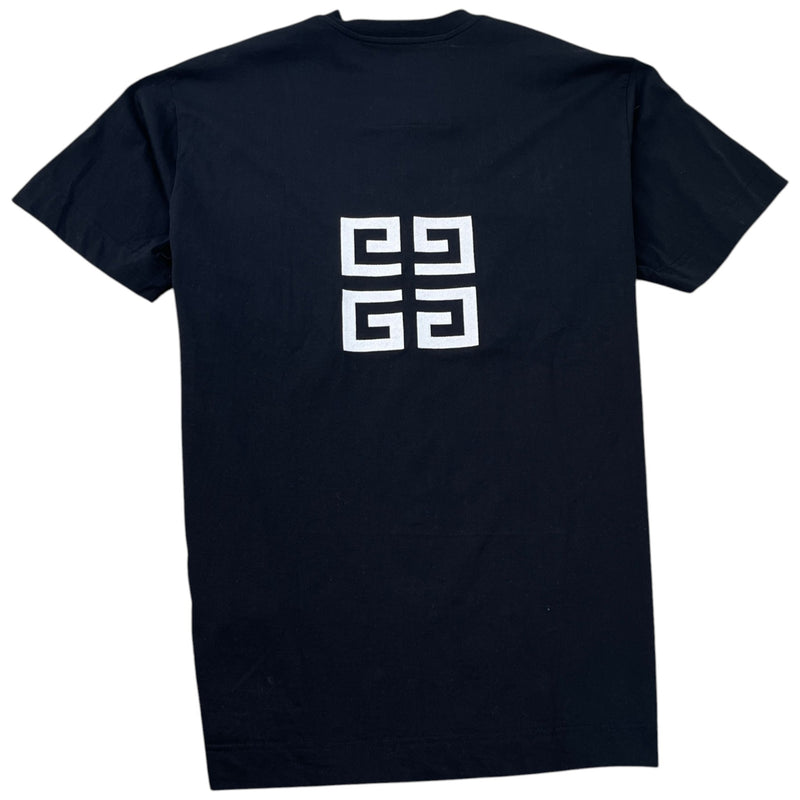 Men's Embroidered Logo T-Shirt Black Size XL