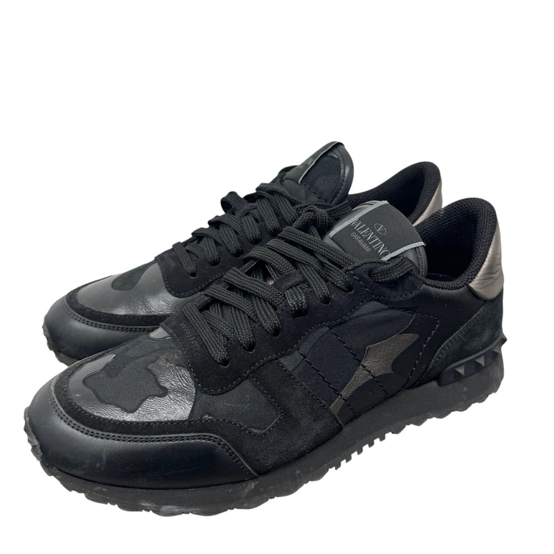 Men's Rockrunner Camouflage Low Trainers Black Size EU 40 / UK 6