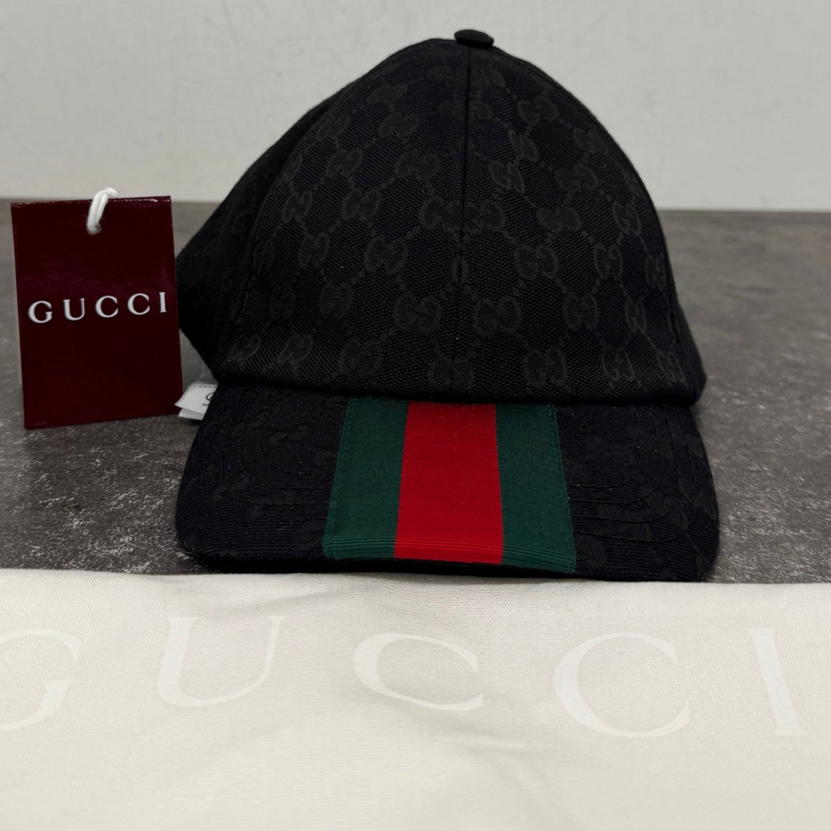 Men's GG baseball Cap Black Size S - Photo 13