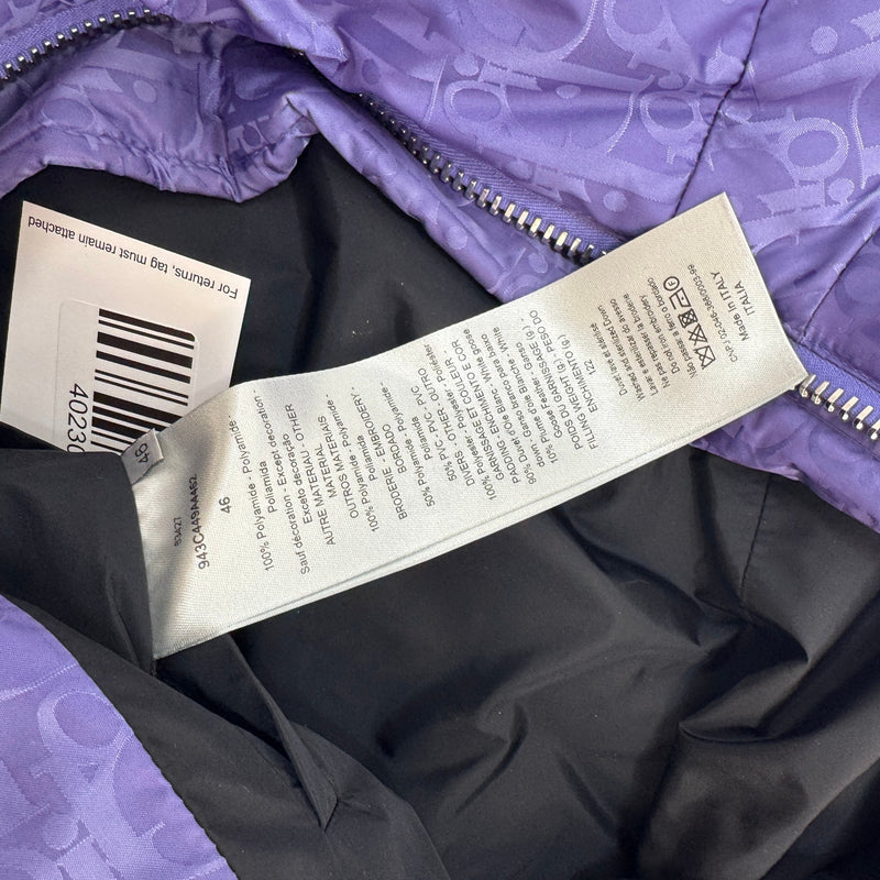 Men's Oblique Down Jacket Purple Size S
