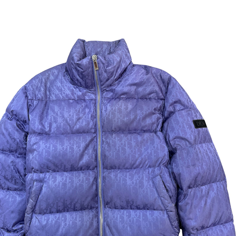 Men's Oblique Down Jacket Purple Size S
