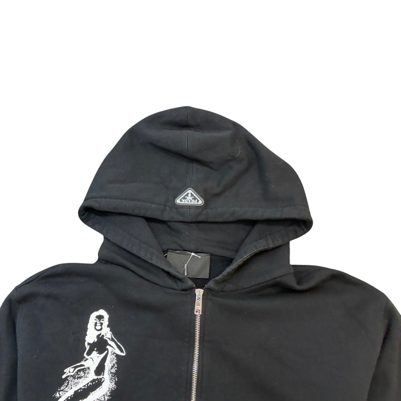 Men's Mermaid Graphic Hoodie Black Size M