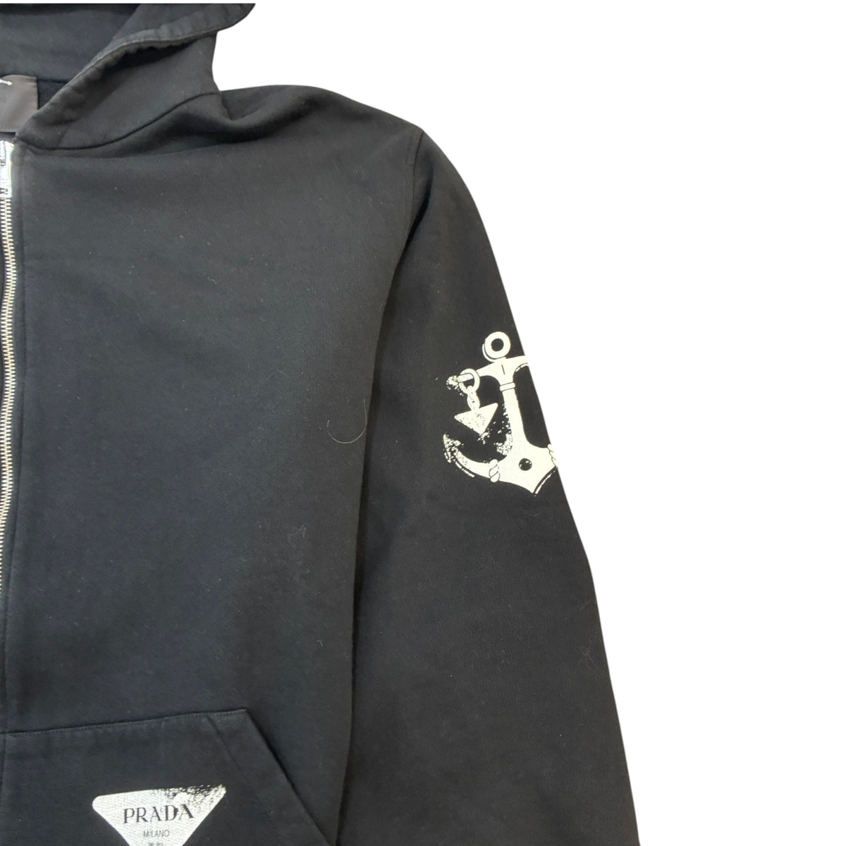 Men's Mermaid Graphic Hoodie Black Size M - Photo 8