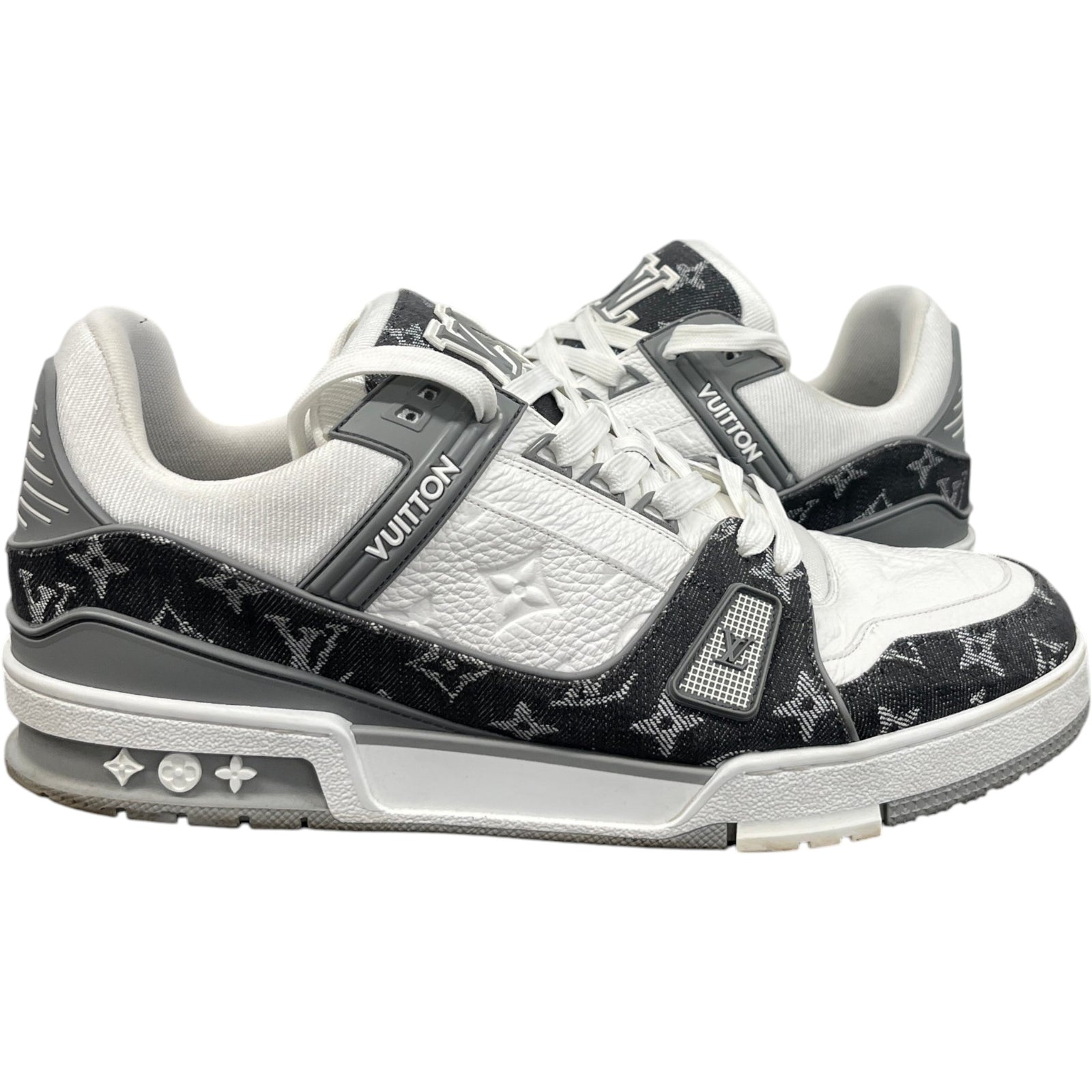 Men's Lv Low Trainers Grey Size EU 44 / UK 10 - Photo 3