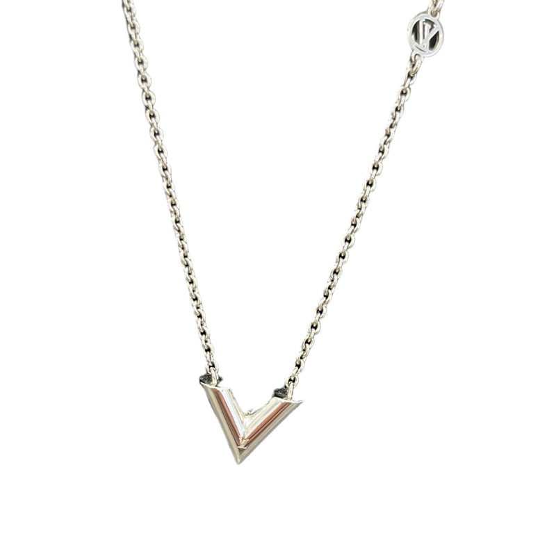 Women's Essential V Supple Necklace Silver