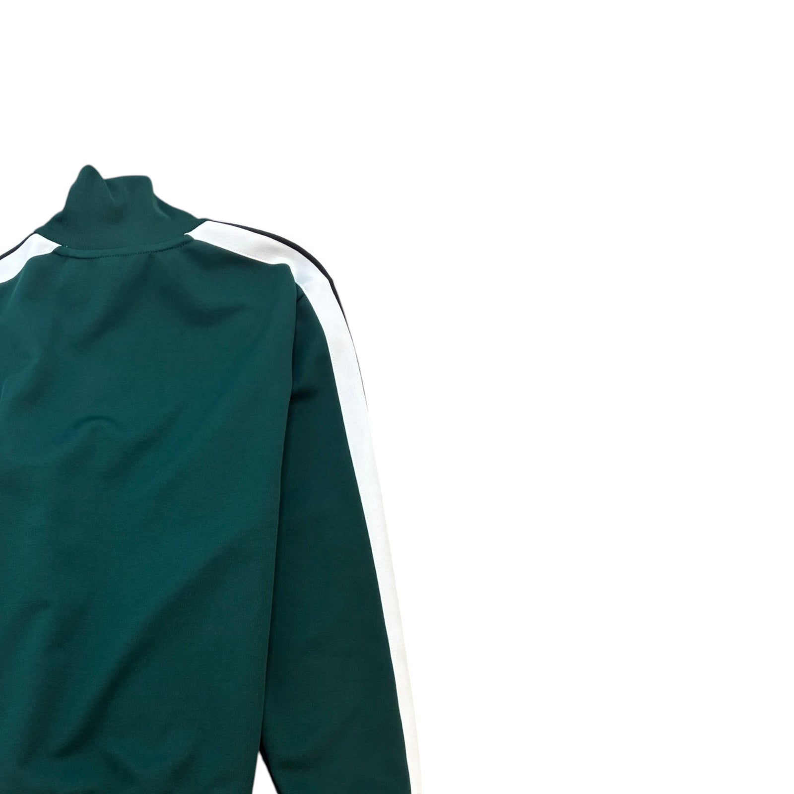 Men's Logo Print Track Jacket Green Size S - Photo 4