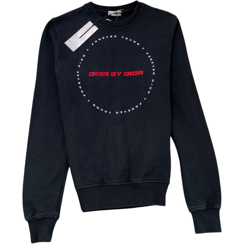 Men's Forever Young Logo Sweatshirt Black Size XS