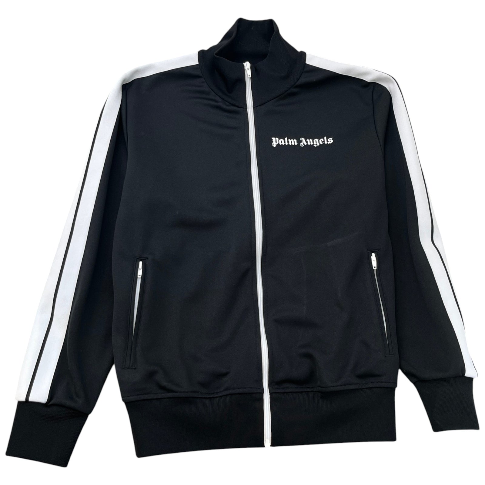Men's Classic Logo Print Track Jacket Black Size XL - Photo 1