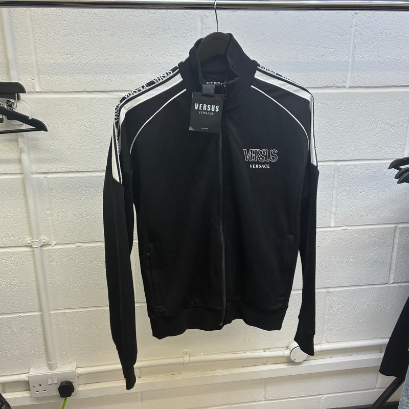 Men's Logo Tape Track Jacket Black Size M