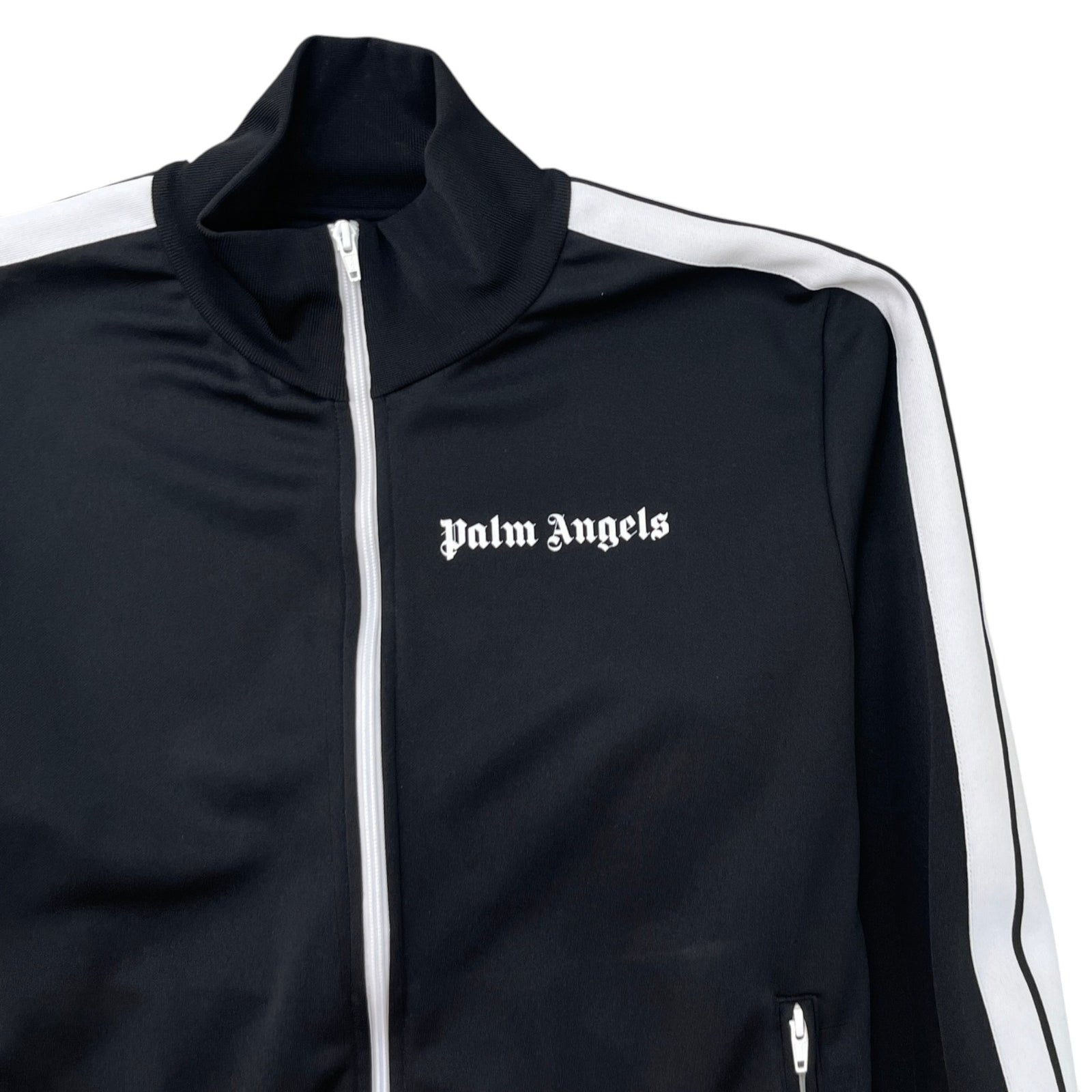 Men's Classic Logo Print Track Jacket Black Size XL - Photo 5