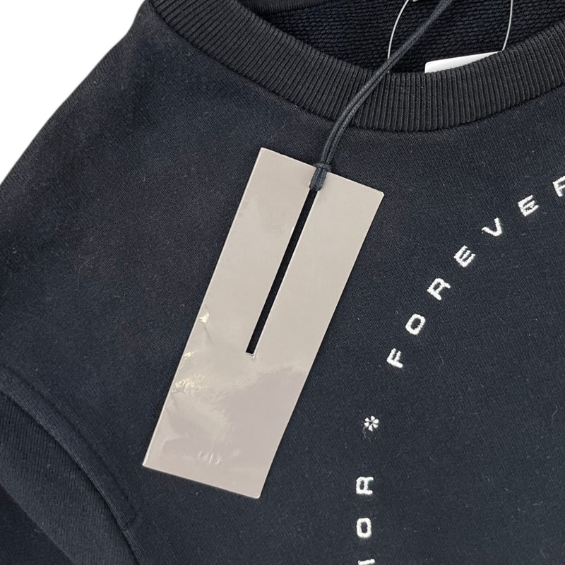 Men's Forever Young Logo Sweatshirt Black Size XS