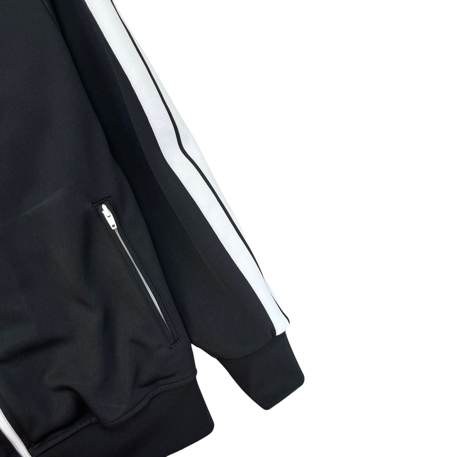 Men's Classic Logo Print Track Jacket Black Size XL - Photo 6