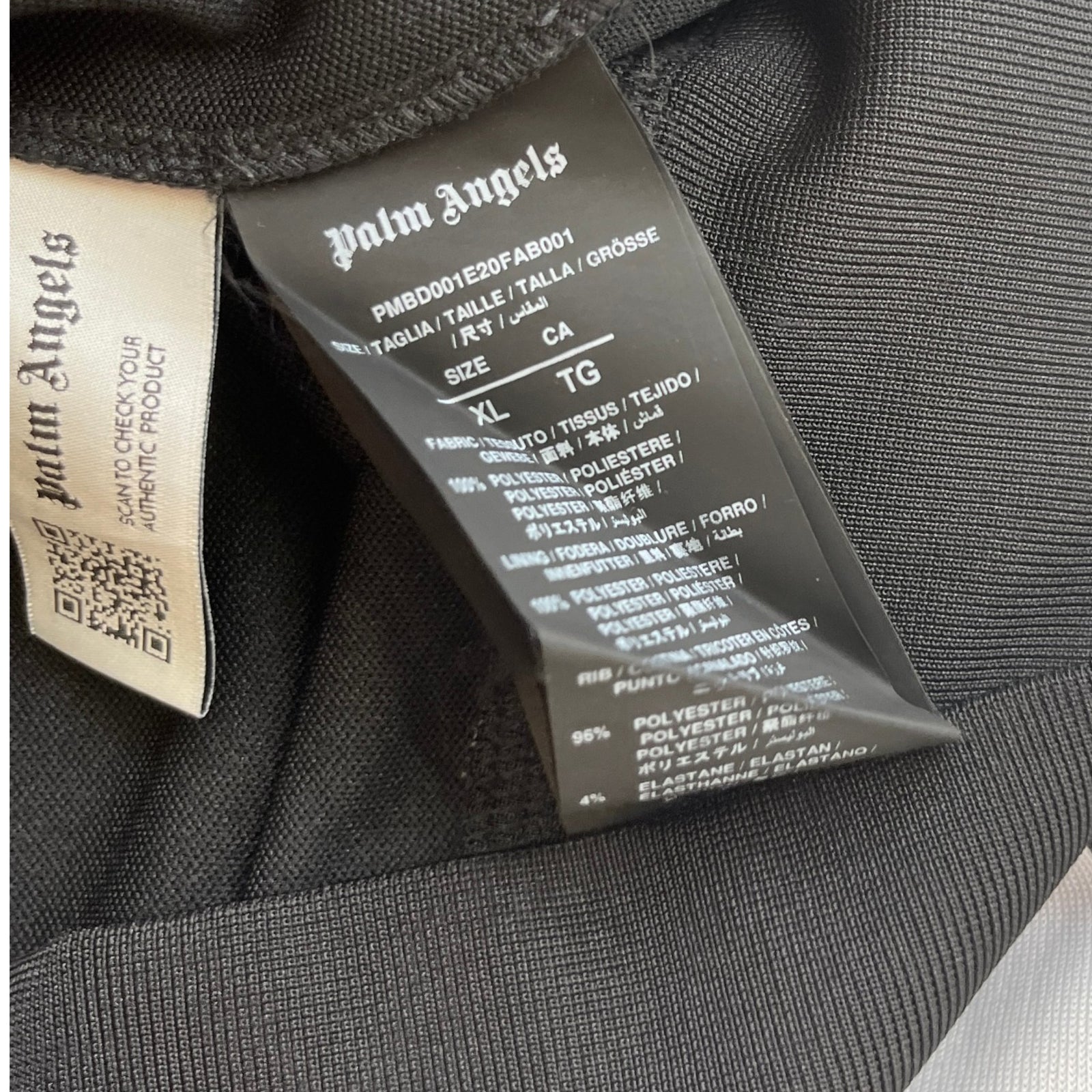 Men's Classic Logo Print Track Jacket Black Size XL - Photo 7