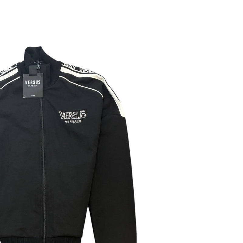 Men's Logo Tape Track Jacket Black Size M