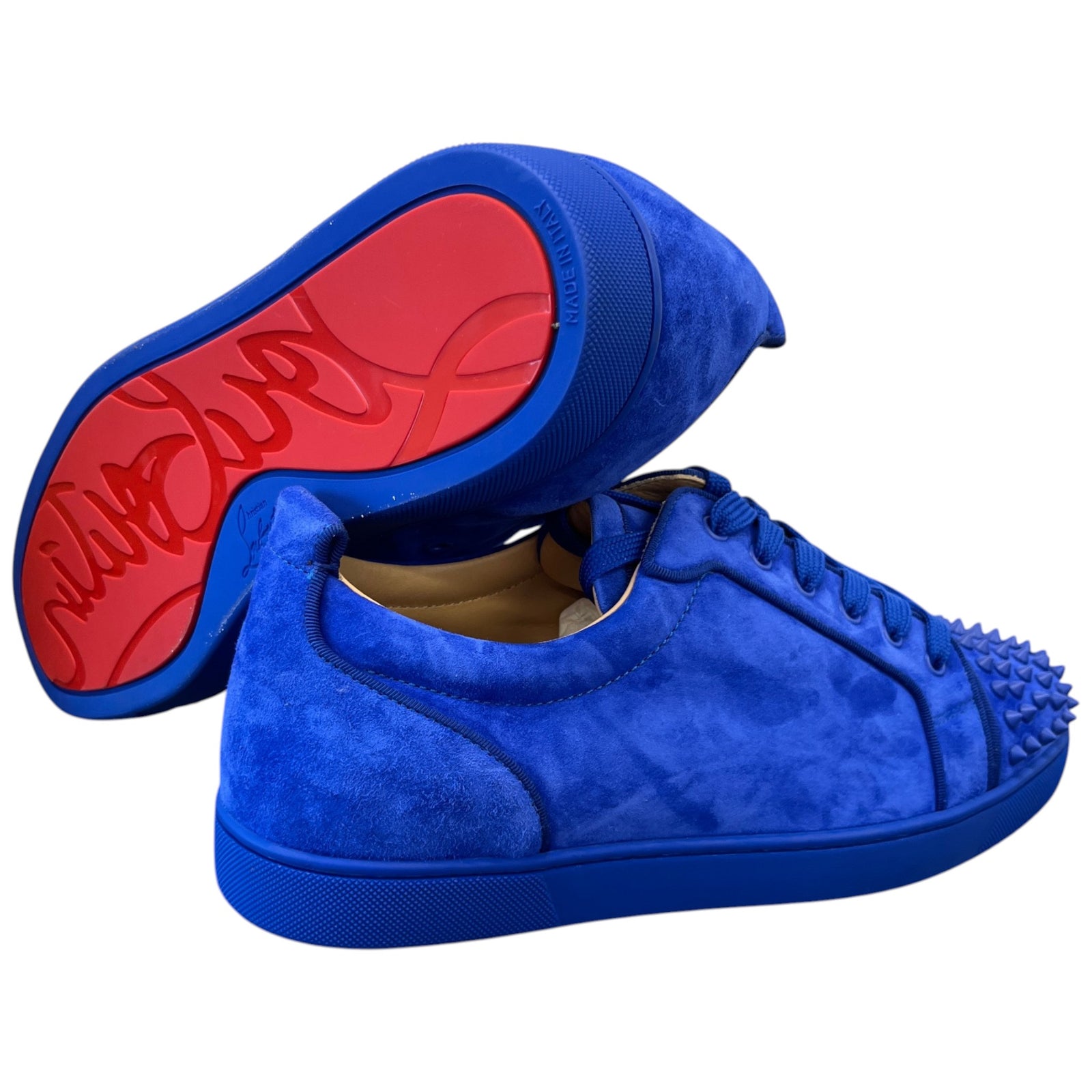 Men's Louis Junior Spikes Low Trainers Blue Size 11 - Photo 10