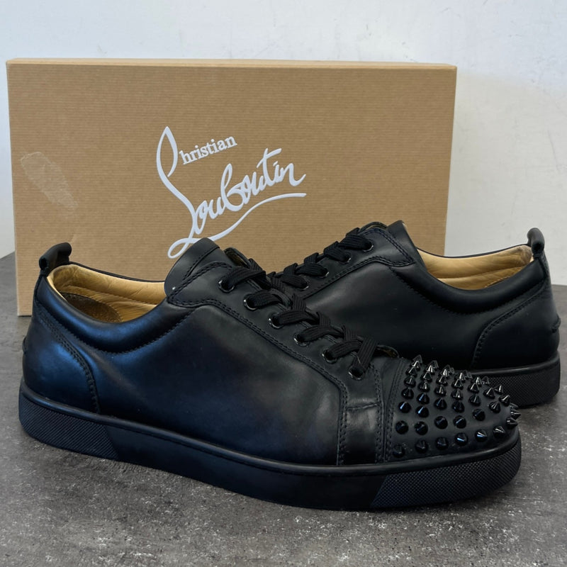 Men's Louis Junior Spike Low Trainers Black Size 10