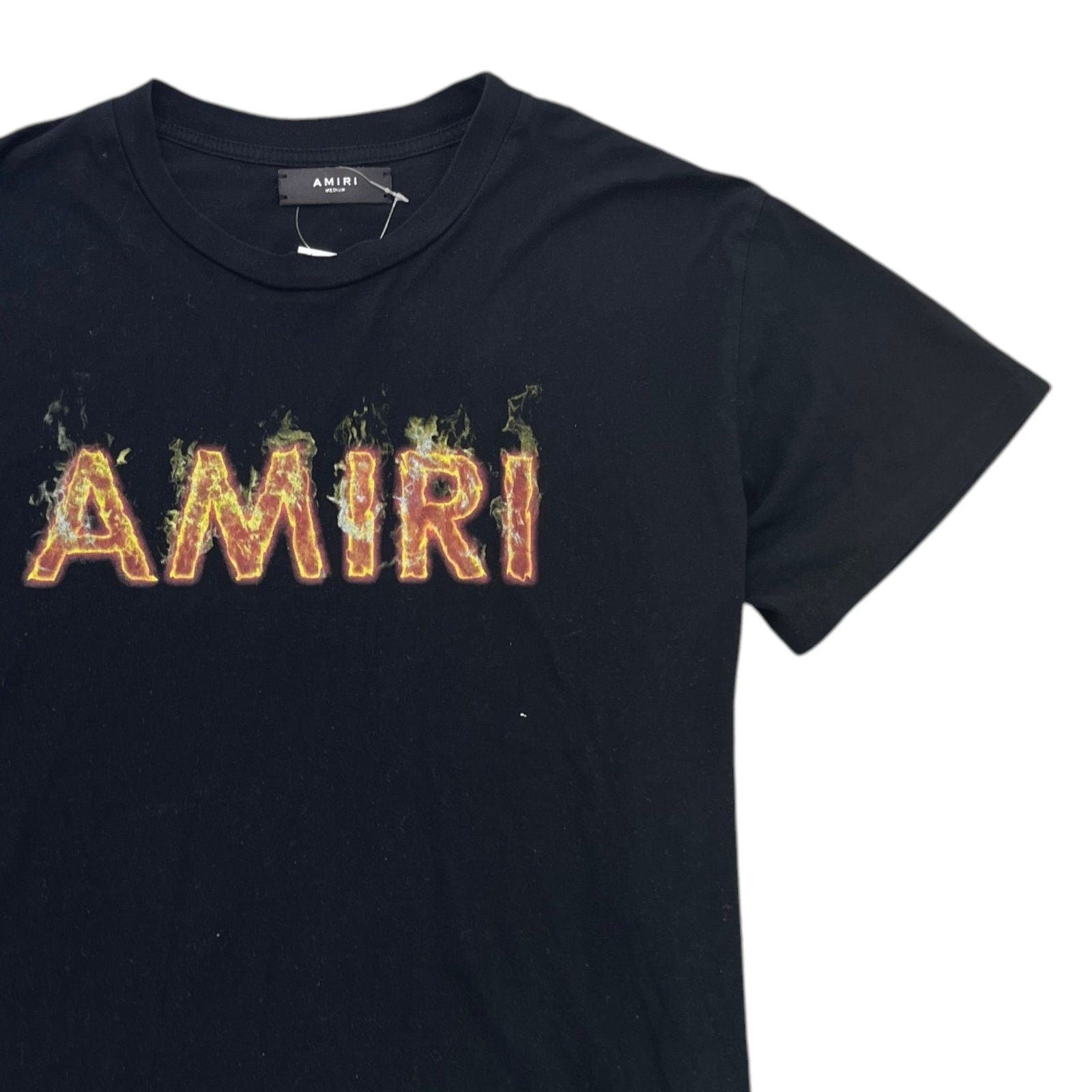 Men's Flame Logo T-Shirt Black Size M - Photo 3