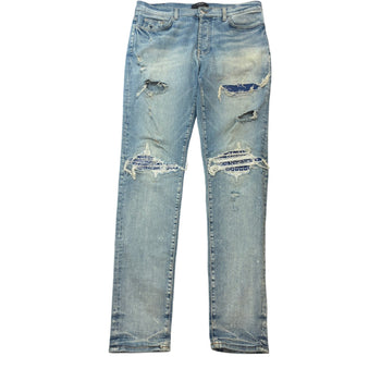 Men's MX1 Bandana Jeans Blue Size XL / W36
