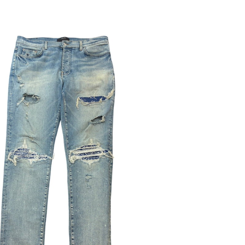 Men's MX1 Bandana Jeans Blue Size XL / W36