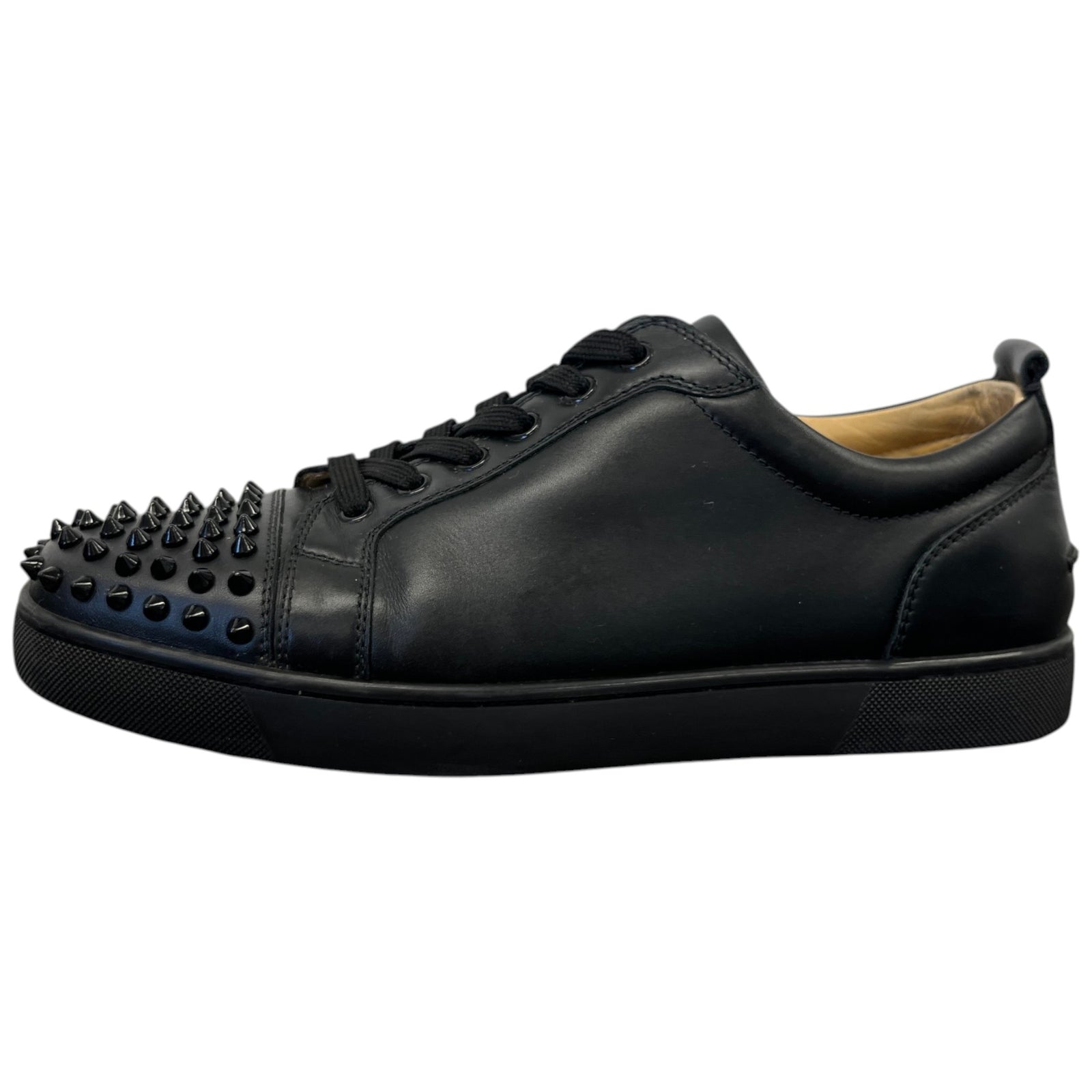 Men's Louis Junior Spike Low Trainers Black Size 10 - Photo 5